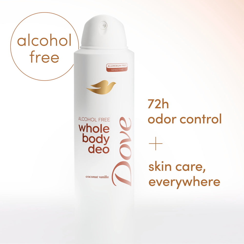 Dove desodorante en spray para piernas y pies, frescura duradera