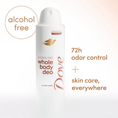 Dove desodorante en spray para piernas y pies, frescura duradera