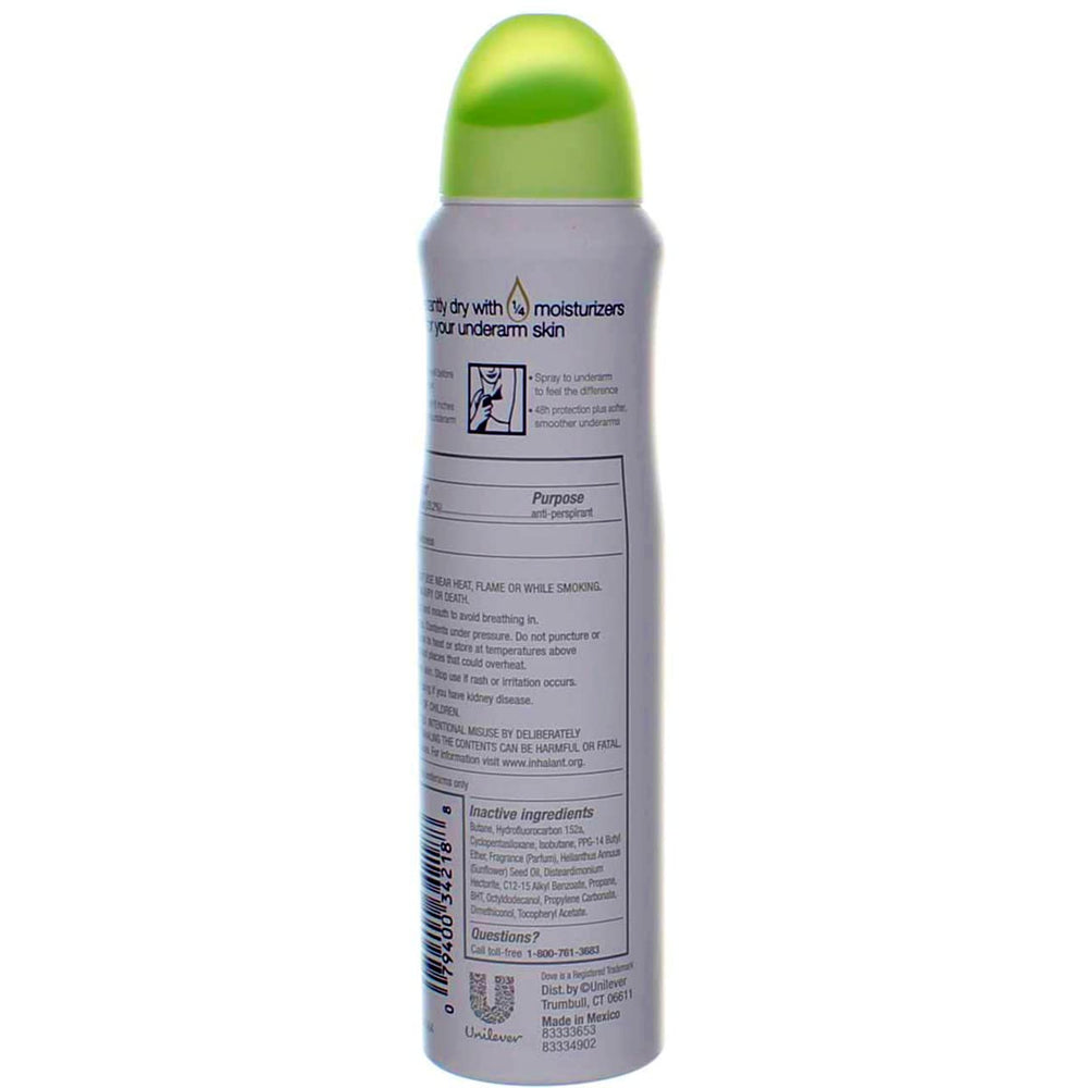 Dove Desodorante Cool Essentials brinda protección de larga duración durante el día