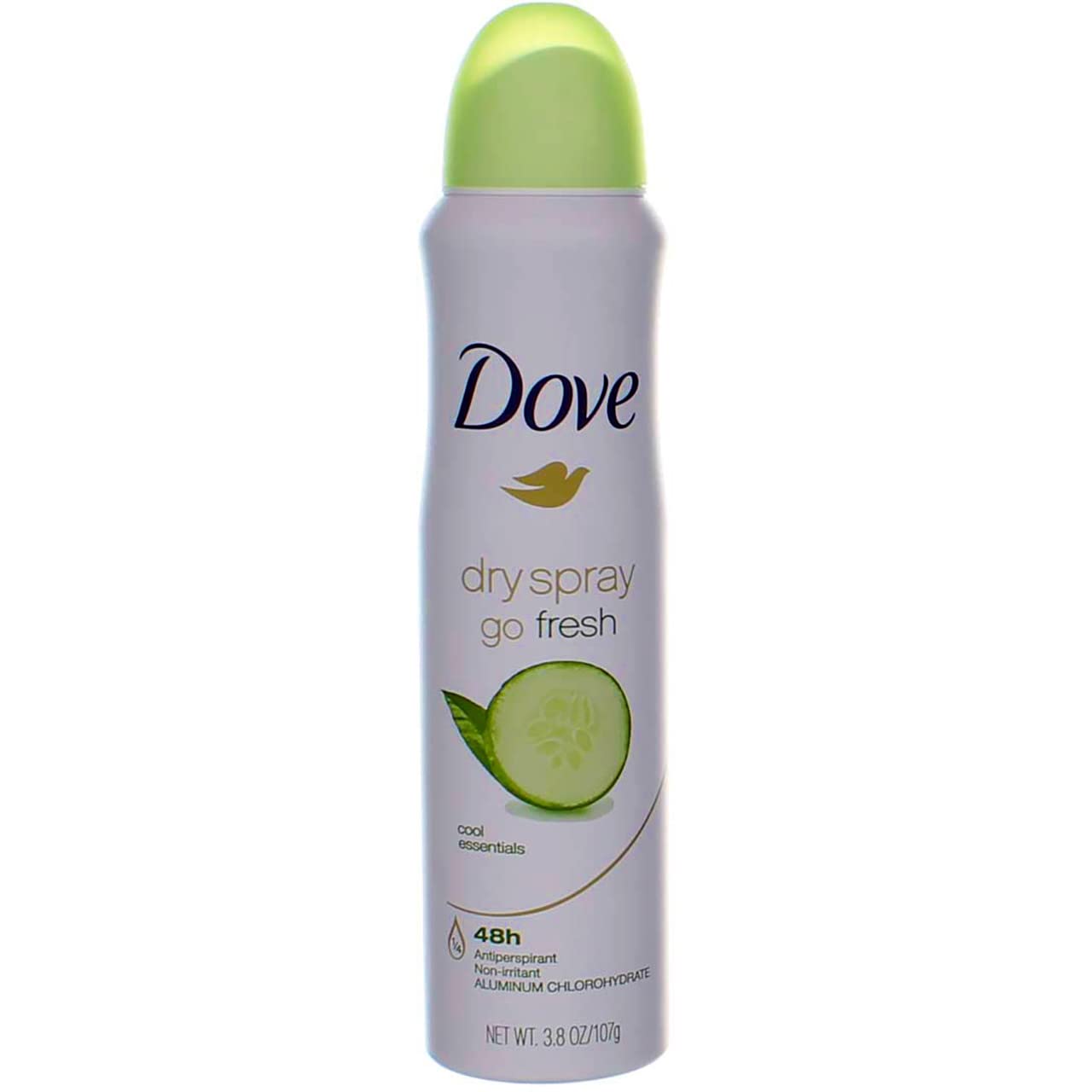 Dove Desodorante Dry Spray Cool Essentials, spray desodorante de secado inmediato para uso diario