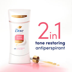 Dove desodorante, niacinamida y ceramidas para piel más suave.