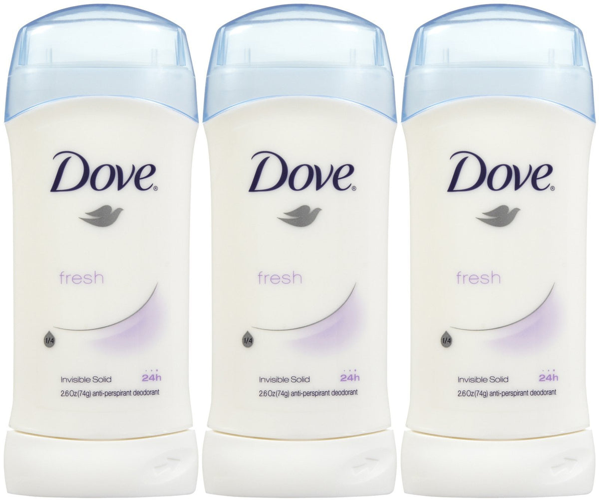 Desodorante Dove Invisible en barra fresca, acabado discreto y frescura duradera.