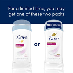 Dove Desodorante Invisible en polvo, suavidad para la piel tras el afeitado.