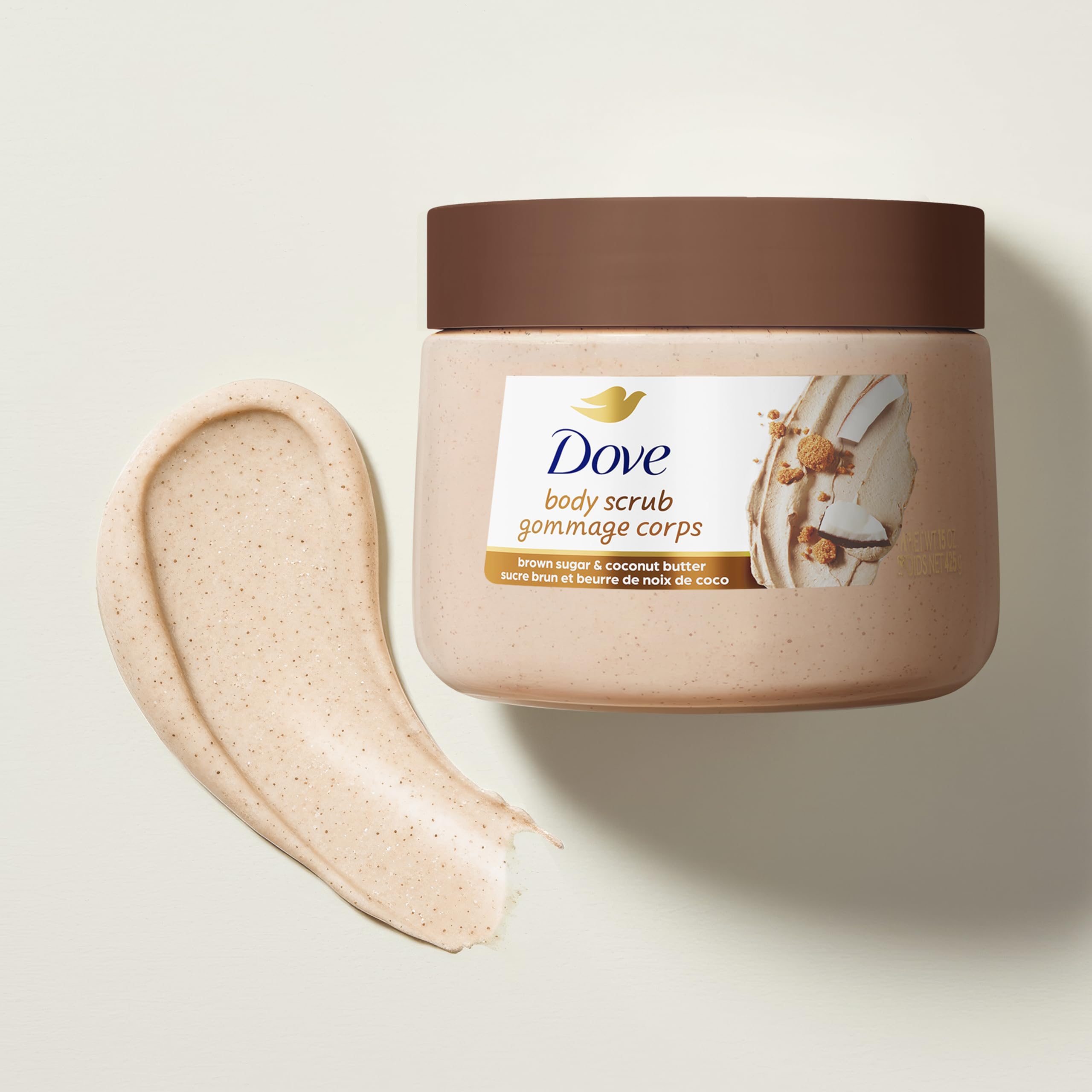 Envase de plástico 100% reciclado para el producto Dove.