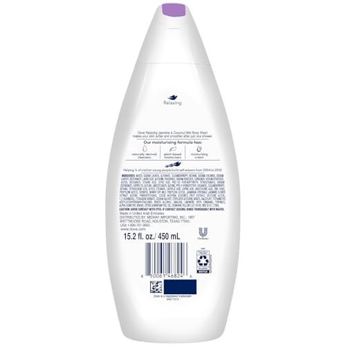 Dove espuma hidratante con jazmín y leche de coco, hidratación prolongada.