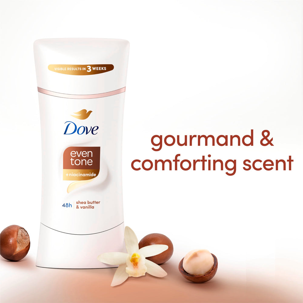 Dove Even Tone provides 48-hour odor protection for daily wear