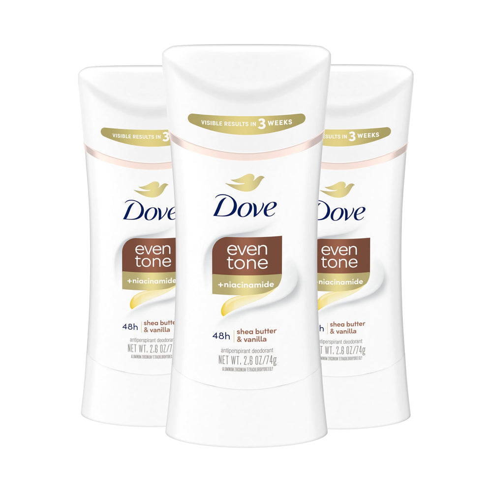 Dove Even Tone Shea Butter & Vanilla 3-pack antiperspirant stick