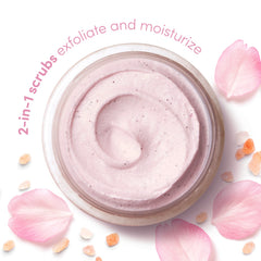 Dove Exfoliante corporal, aplicación en manos para masaje suave.