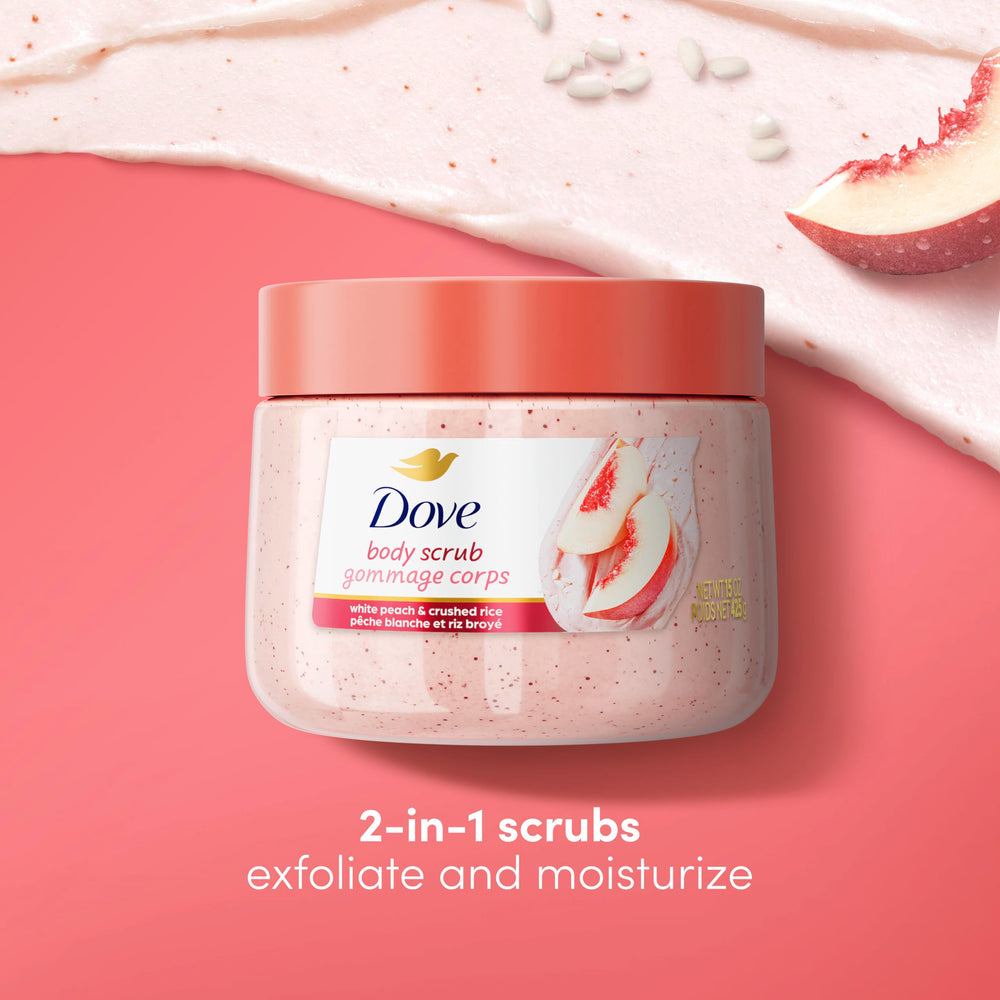 Dove Exfoliante Corporal Cremoso: textura rica facilita la ducha e hidratación