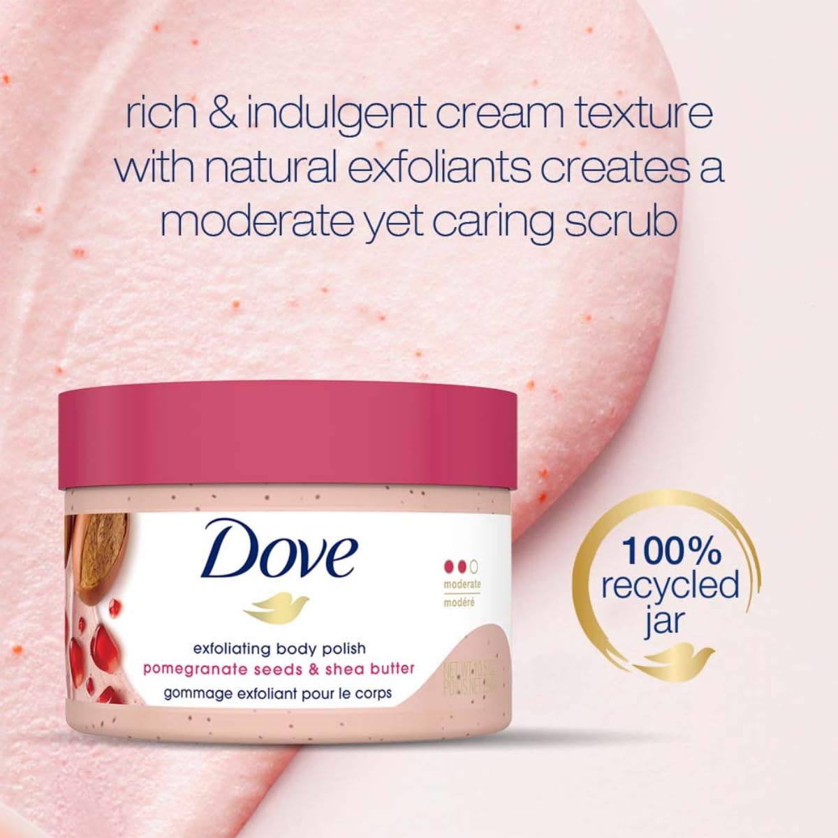 Fórmula con 1/4 crema hidratante para suavidad inmediata.