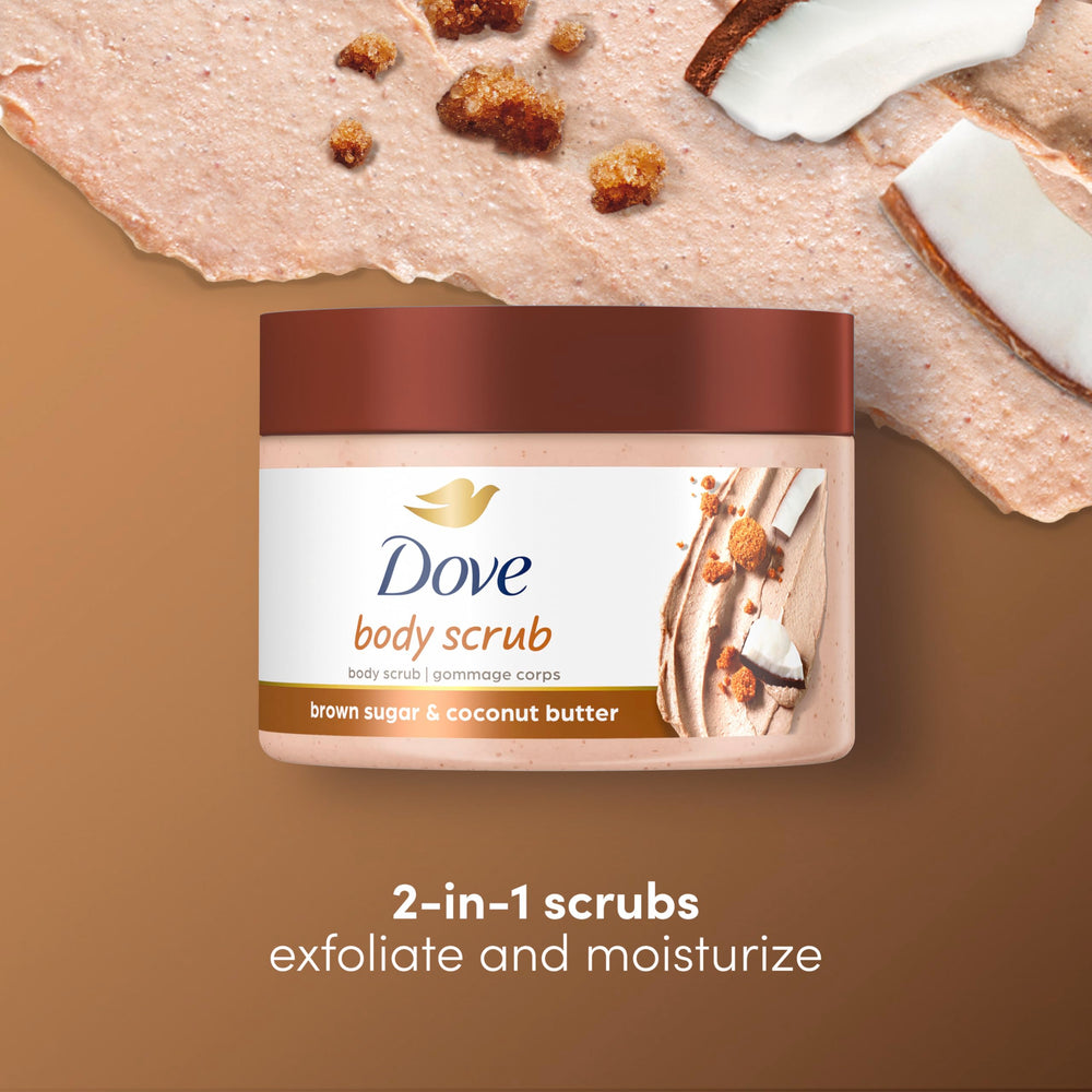 Piel sedosa tras usar Dove Exfoliante con azúcar morena.