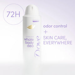 Dove: fórmula dermatológicamente probada, sin aluminio.