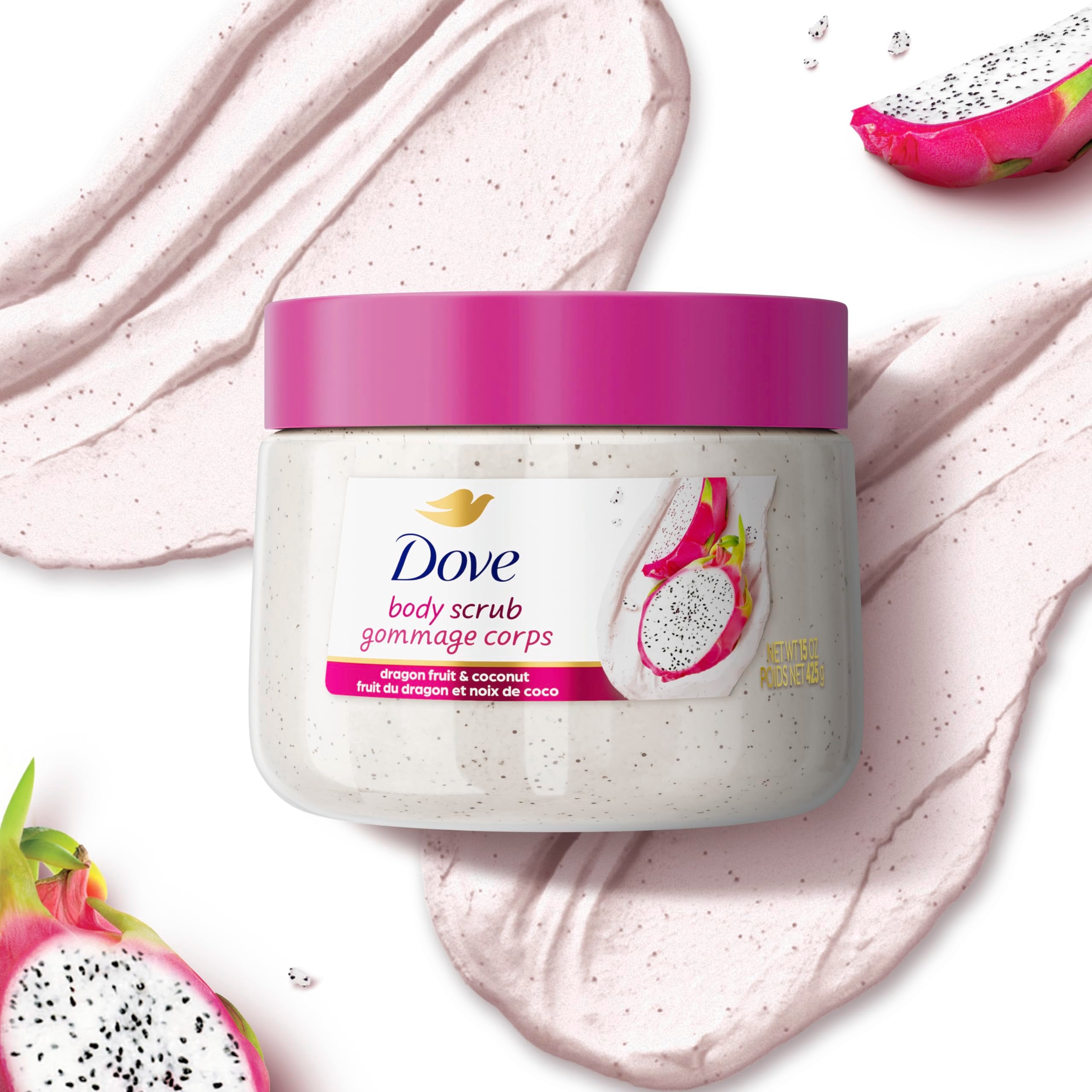 Dove Fragancia herbal floral suave durante la ducha.