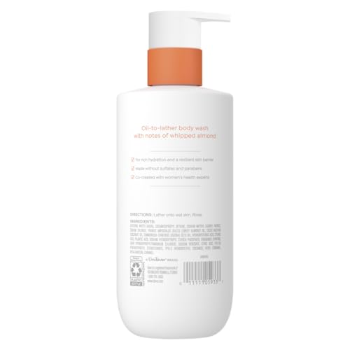 Dove Gel de Ducha, espuma cremosa deja la piel suave al enjuagar.