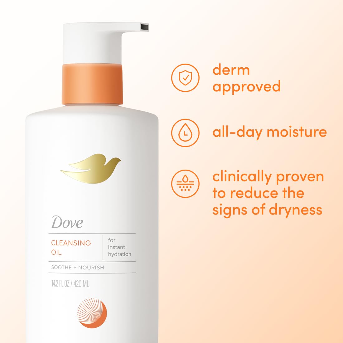 Dove Fórmula sin parabenos ni sulfatos para una experiencia suave.