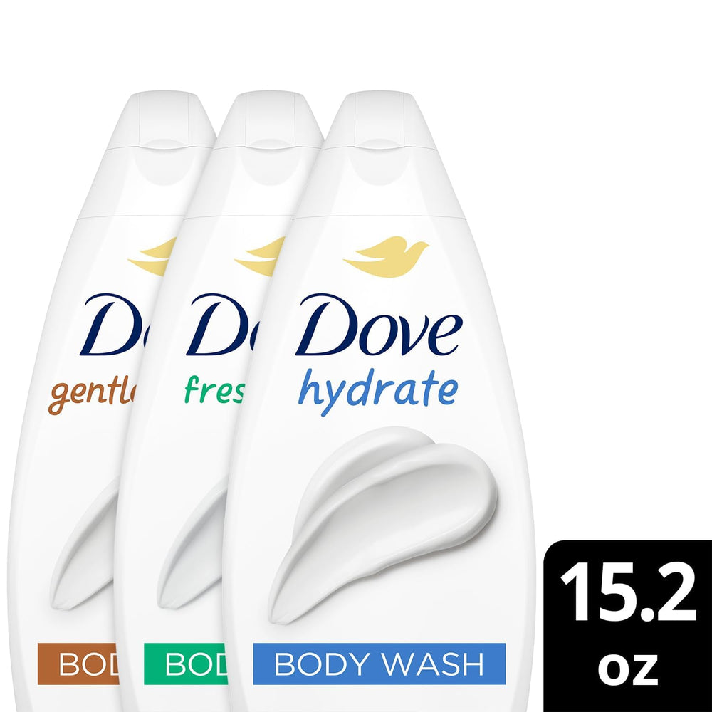 Dove gel de ducha cuidado suave, botella: piel nutrida tras cada lavado.