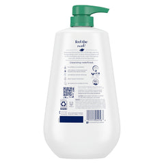 Dove gel de ducha energizante genera espuma suave para una limpieza agradable.