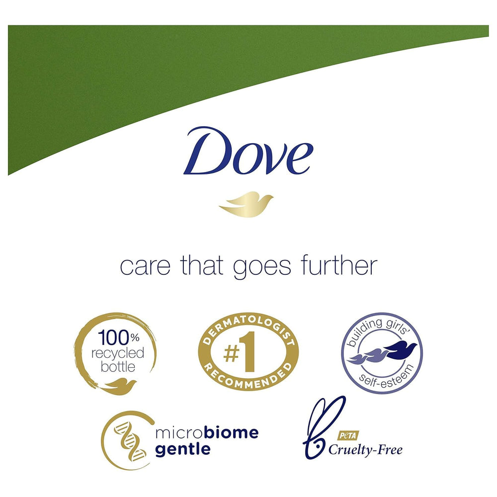 Dove gel de ducha Pepino y Té Verde, hidratación suave durante la ducha.