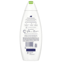 Dove gel de ducha Pepino y Té Verde, textura cremosa para piel suave.