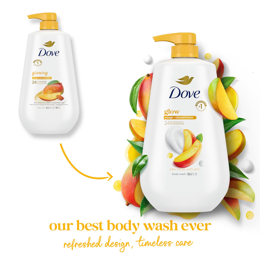 Dove Glowing Fragrancia Mango para despertar los sentidos durante la ducha