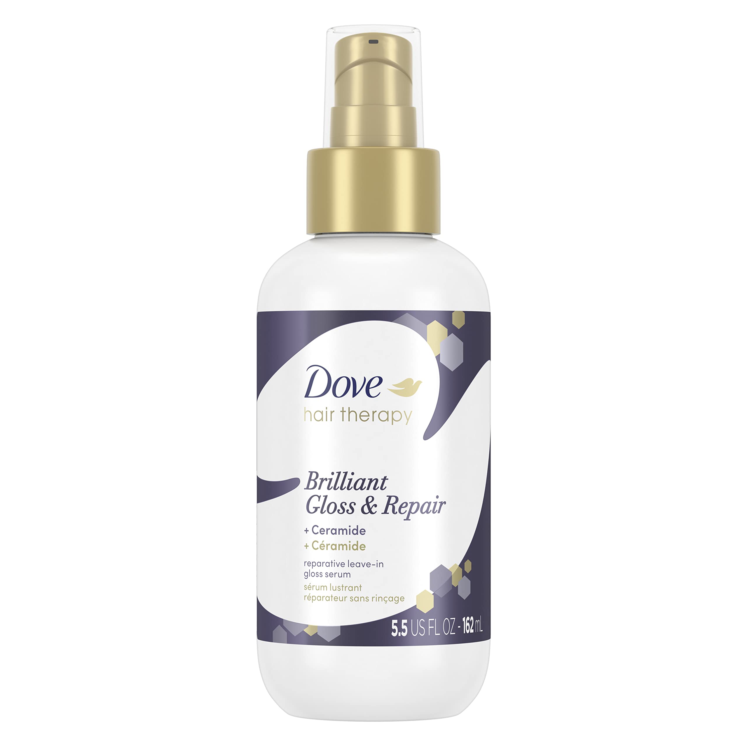 Dove Hair Therapy Leave-In Bottle Pour for easy, even application and shine.