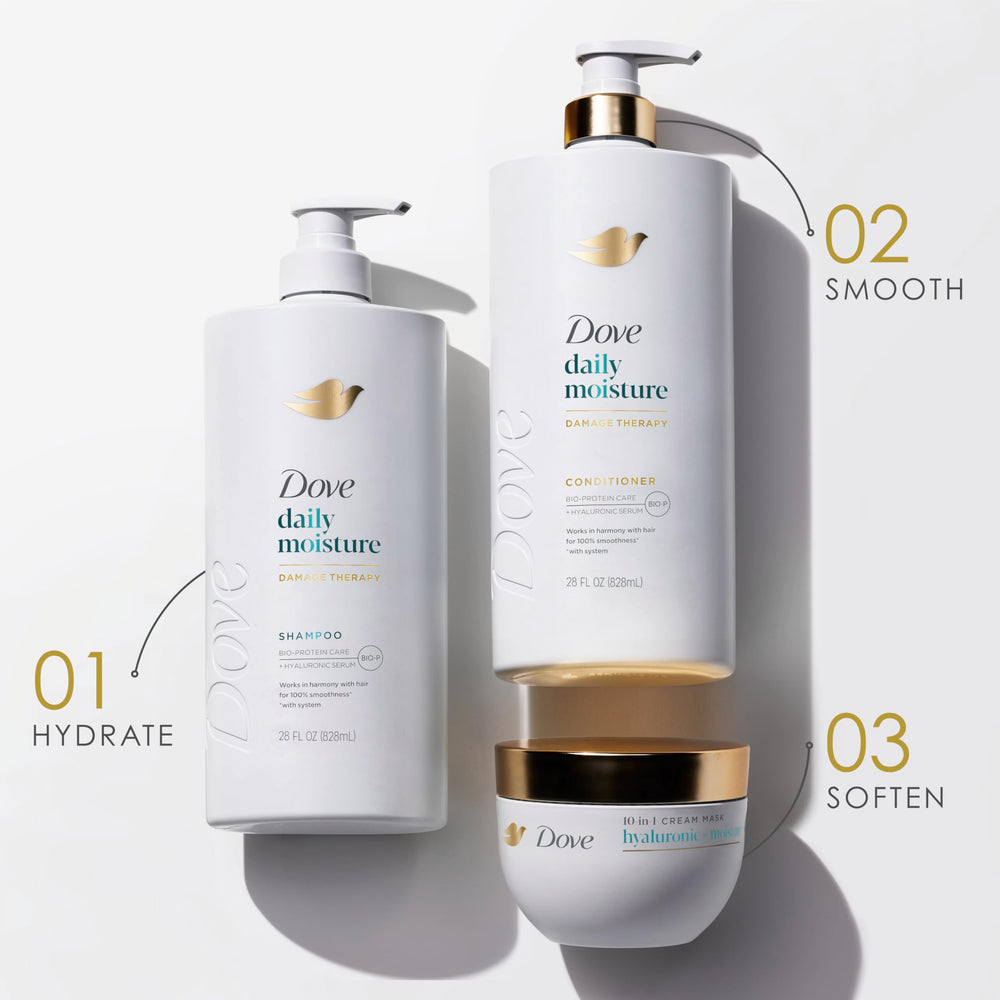 Dove Hidratación Diaria: brillo suave y aspecto saludable del cabello