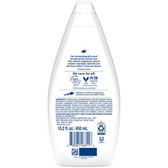 Dove Hydrate rich lather demonstrates gentle cleansing and moisturization