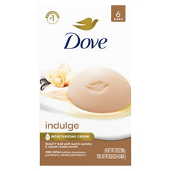 Dove Indulge barra jabón vainilla cálida para piel suave
