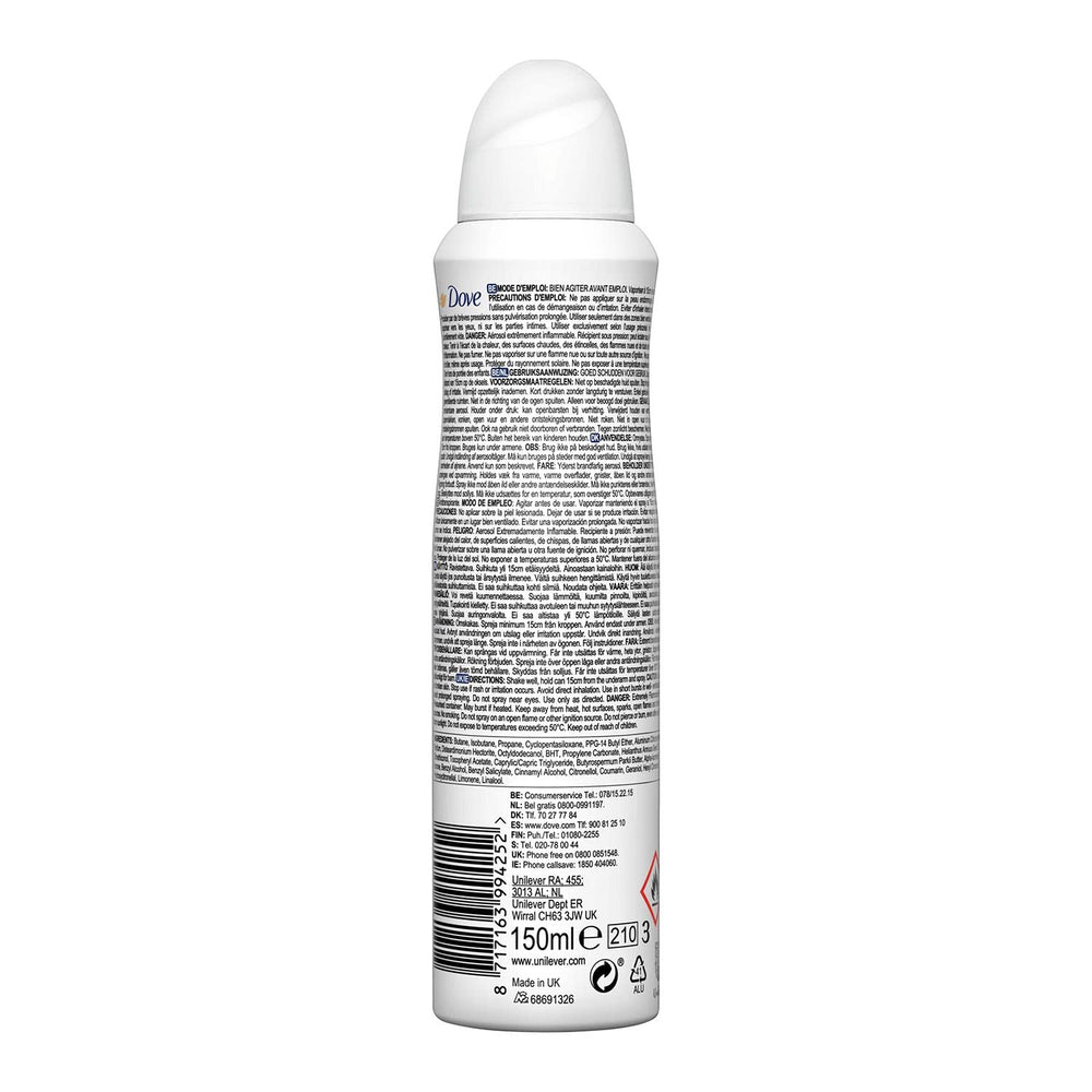 Dove Invisible Dry antiperspirant bottle for on-the-go freshness
