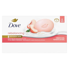 Dove Jabón en barra, crema hidratante y textura cremosa para cuidado diario.