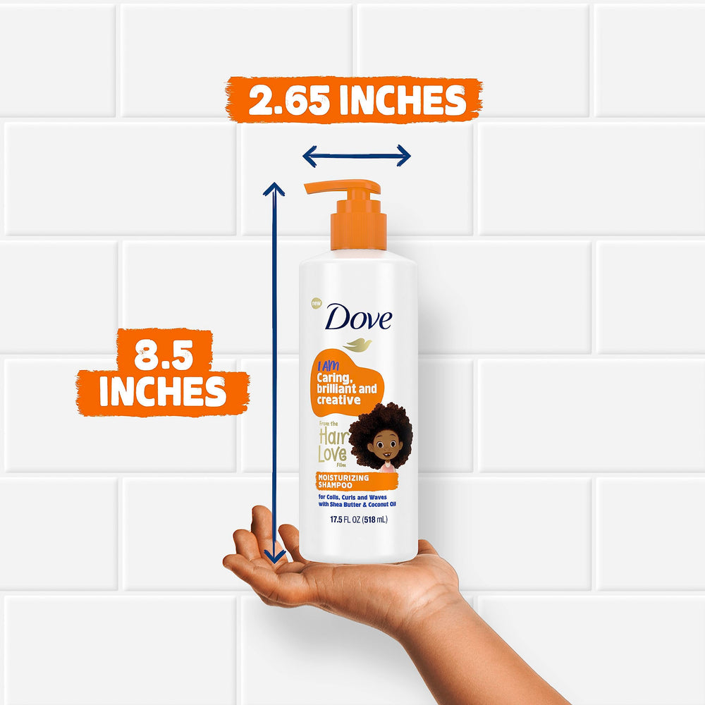 Dove Kids curly-hair session with defined curls and waves.