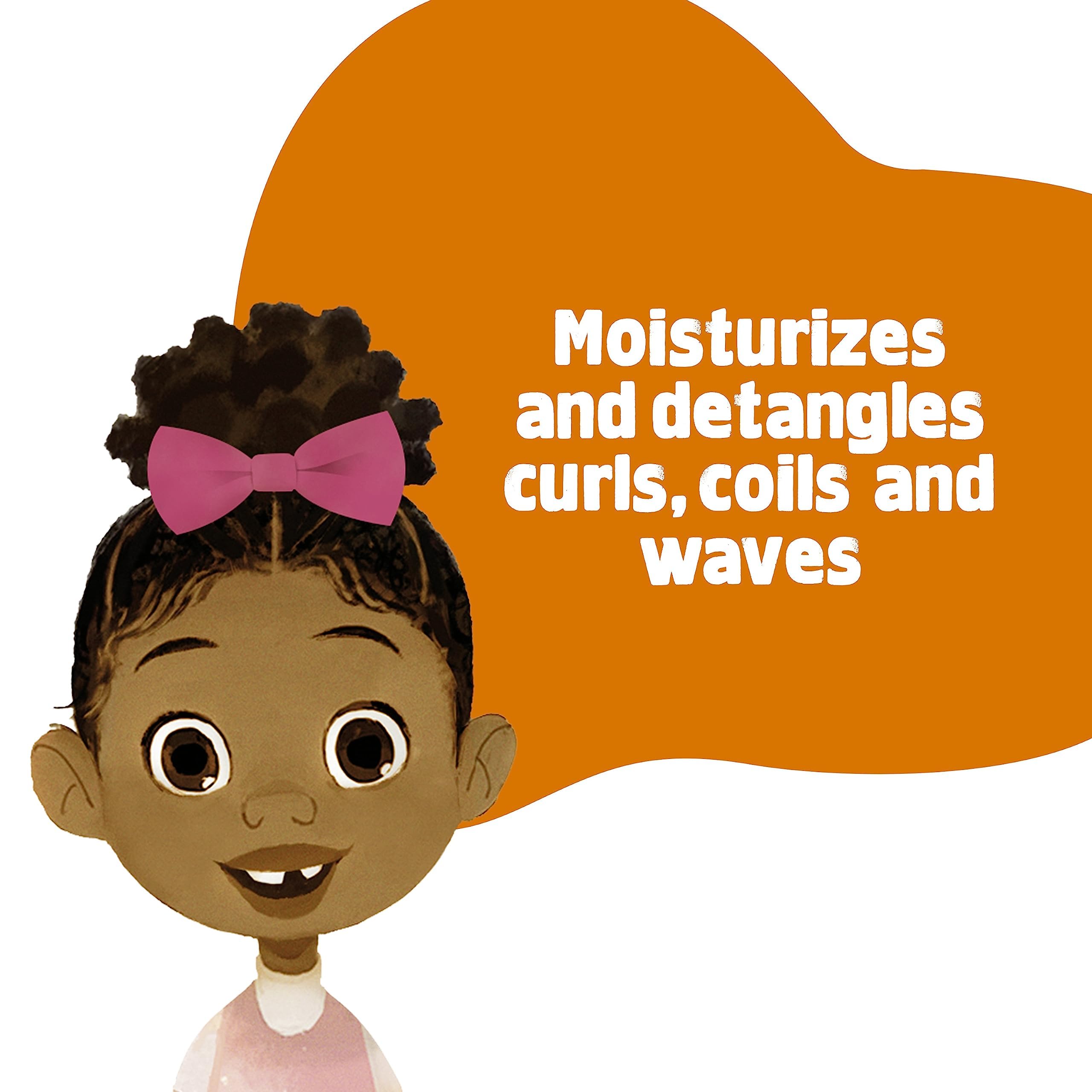 Dove Kids Detangler Spray bottle close-up for easy detangling.