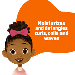 Dove Kids Detangler Spray bottle close-up for easy detangling.