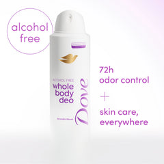 Dove Lavender Bloom aplicador en spray para uso cómodo.
