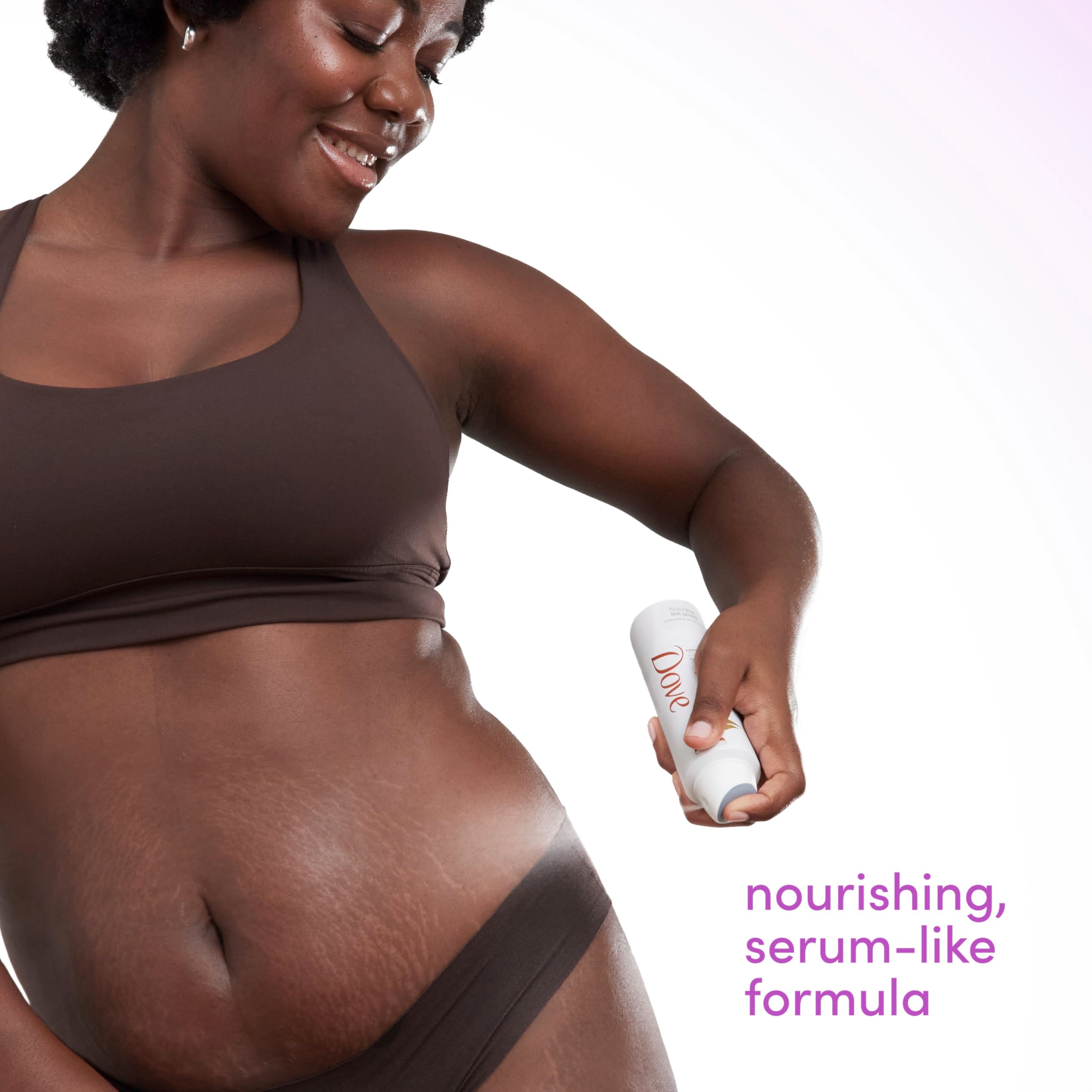 Dove Lavender Bloom uso para todo el cuerpo, desde axilas hasta pies.