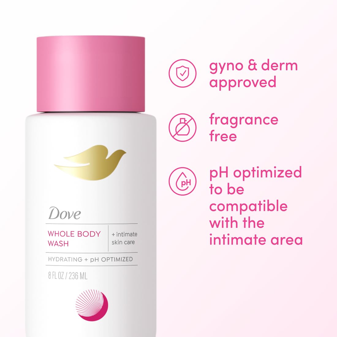 Producto Dove Intimo con pH equilibrado para zonas íntimas