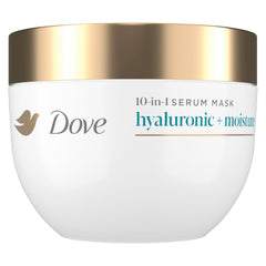 Dove mascarilla 10-en-1 hialurónico en envase para hidratación profunda