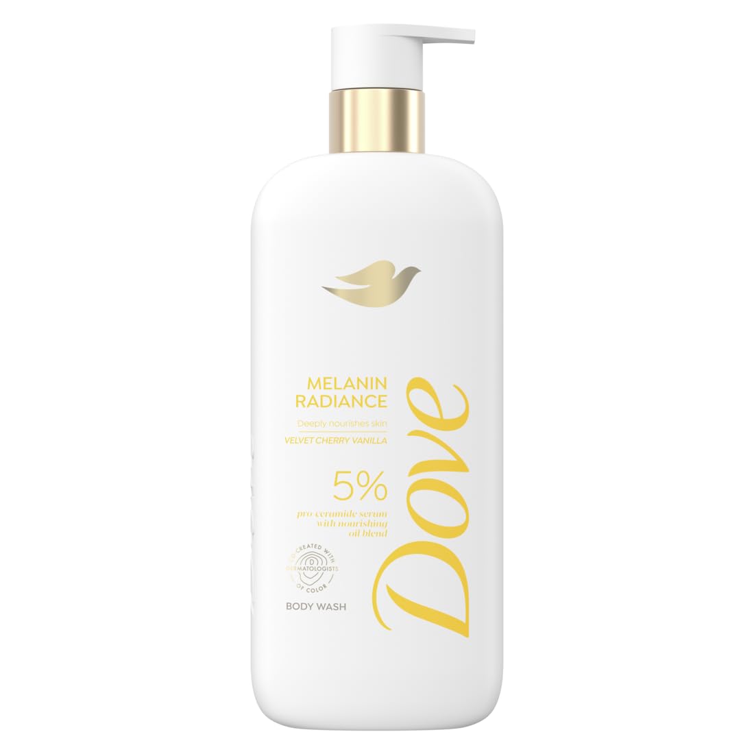 Dove Melanin Radiance gel de ducha cremoso hidrata y perfuma suavemente
