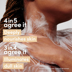 Dove Melanin Radiance textura cremosa cubre la piel con suavidad
