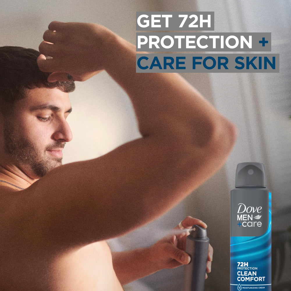 Dove Men+Care 1/4 moisturizing cream detail for skin moisture.