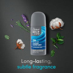 Dove Men+Care 1/4 moisturizing cream illustration emphasizes skin moisture and irritation relief.