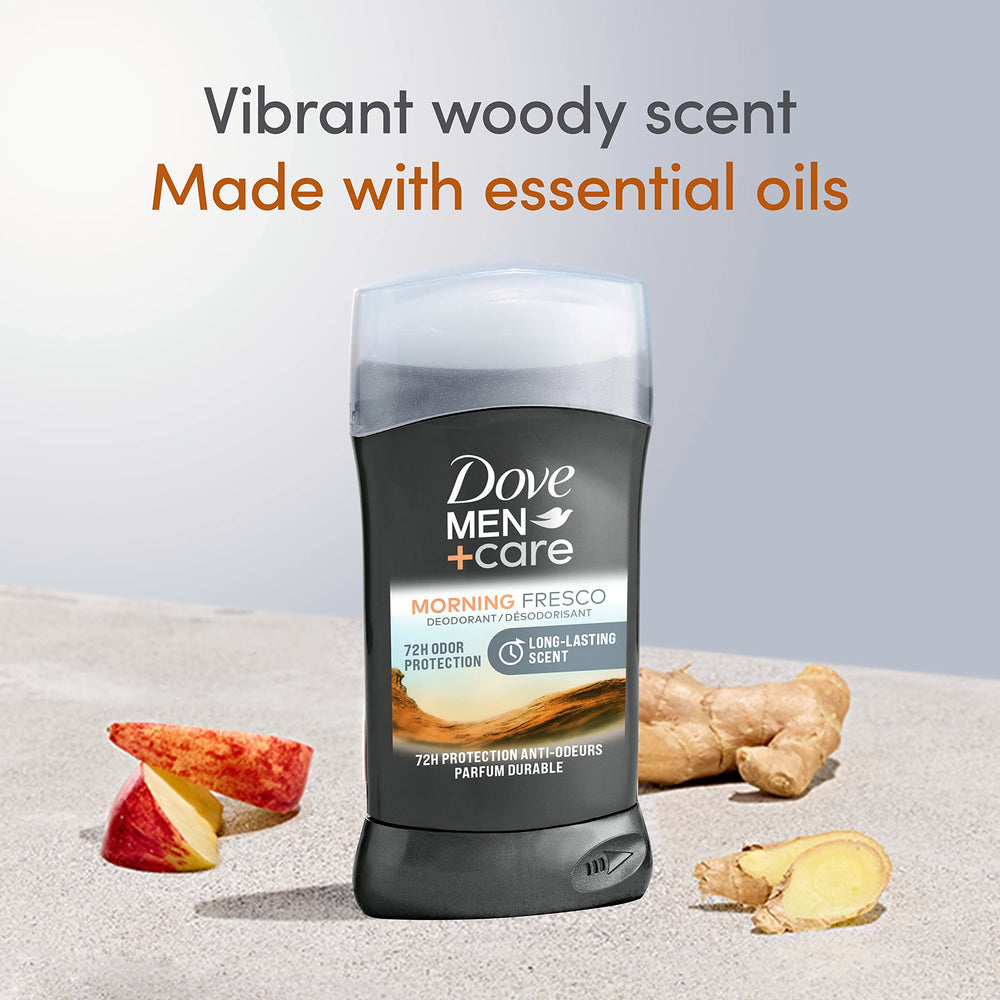 Dove Men+Care 72h odor protection maintains freshness without irritation.