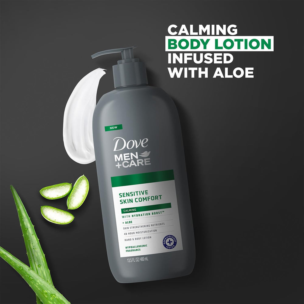 Aloe vera y karité en Dove, hidratación calmante.