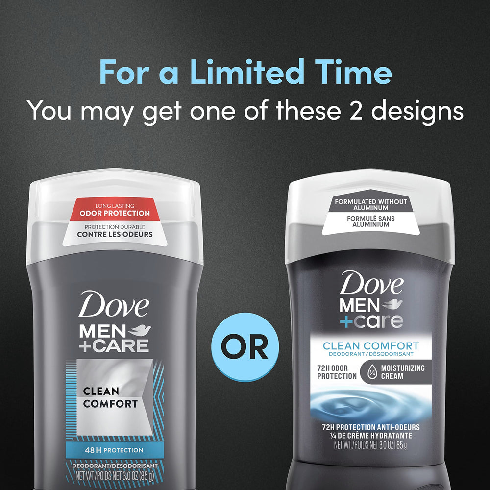 Dove Men+Care Aluminum-free formula designed for gentle underarm care.