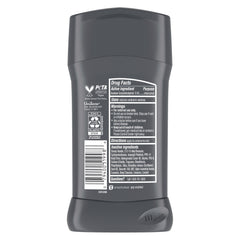 Dove Men+Care antiperspirant bottle highlighting strong underarm odor protection.