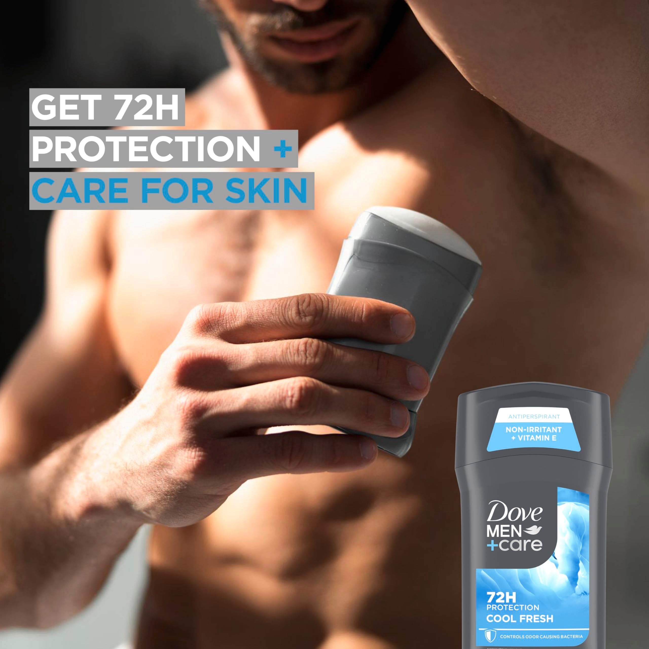 Dove Men+Care Aqua scent delivers a cool, refreshing aroma.