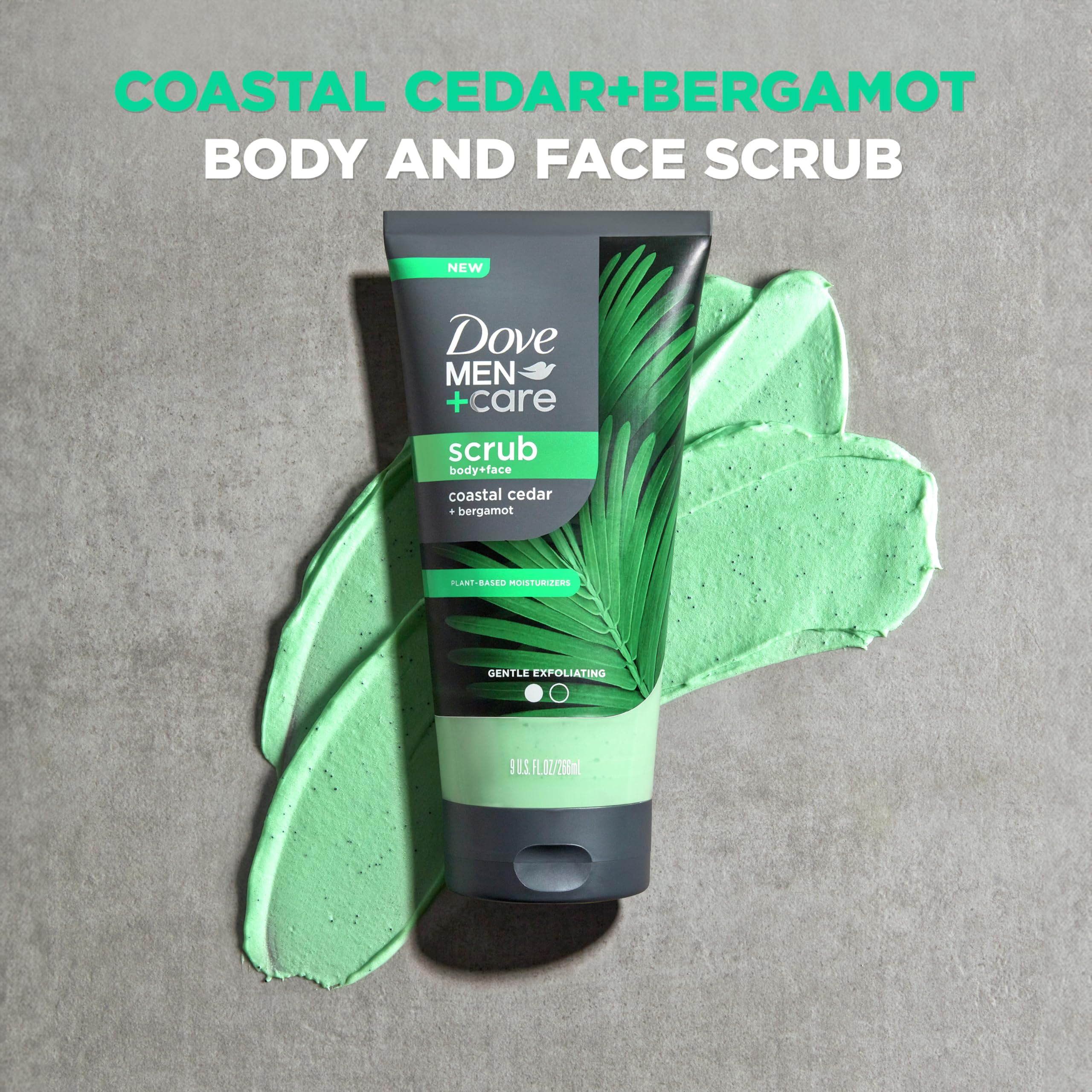DOVE MEN + CARE aroma cedro costero y limón, fragancia vigorizante.
