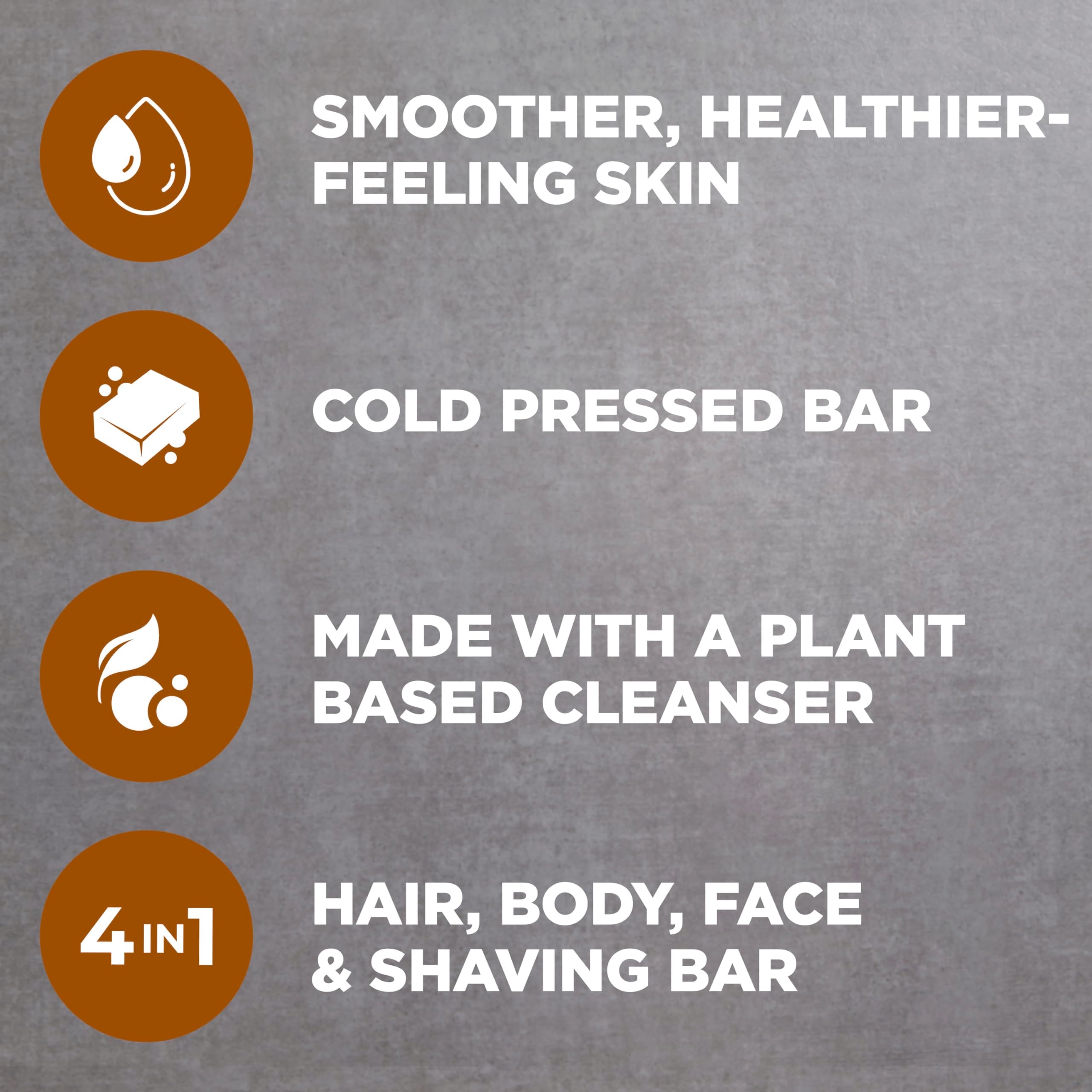 Dove Men+Care bar held in hand for convenient daily grooming