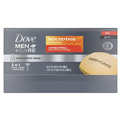 Dove Men+Care Barra Jabón Crema Hidratante: hidrata y fortalece la piel durante la ducha.