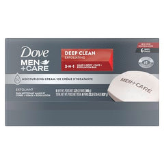 primer plano de grano purificante en Dove Men+Care